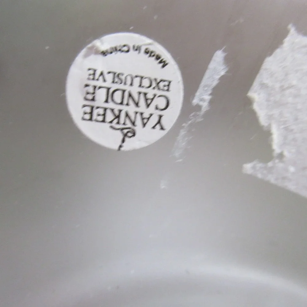 Vintage Yankee Candle Gazebo,Garden Frosted Glass Jar Candle Shade Topper no box